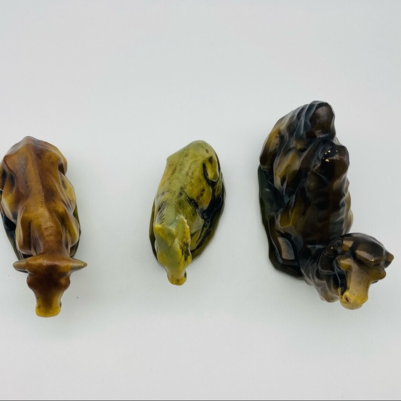 Vintage 9 Piece Nativity Set Made in Japan Handprinted Chalkware - Picture 12 of 16